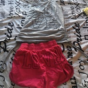 Tank and shorts pajama set